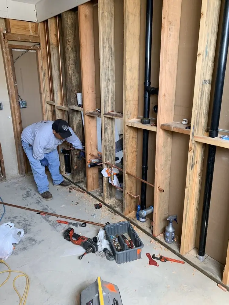 Commercial rough-in plumbing for Gas Line Repair in Hoars Addition